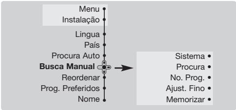 PHILIPS 29PT8640 - Memorização manual - 1