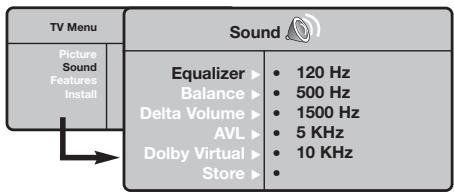 PHILIPS 32PF5320 - Sound adjustments - 1