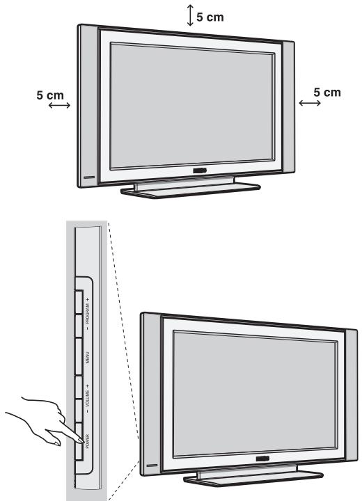 PHILIPS 32PF5320 - Installing your television set - 1