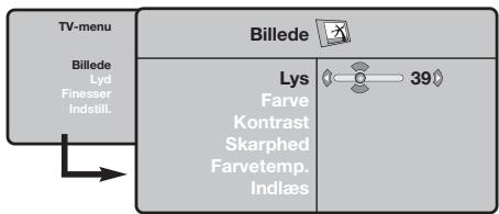 PHILIPS 32PF5320 - Indstilling af billedet - 1