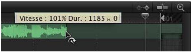Vitesse : 101% Dur. : 1185 - 0