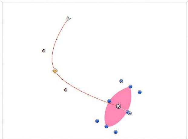 APPLE MOTION 5 - Manipulation des trajectoires d'animation dans le canevas - 1
