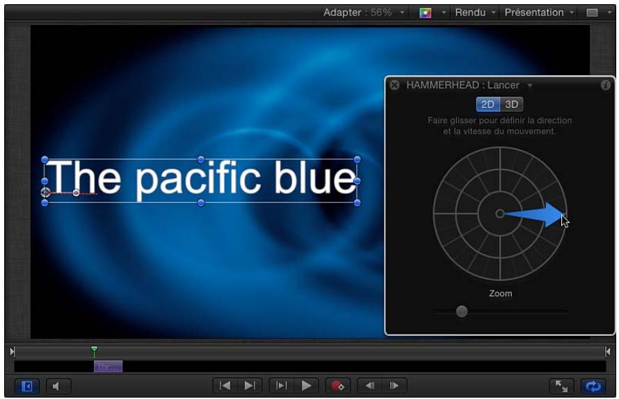 Adapter : 56% Rendu Présentation HAMMERHEAD : Lancer 2D 3D Faire glisser pour définir la direction et la vitesse du mouvement. The pacific blue Zoom