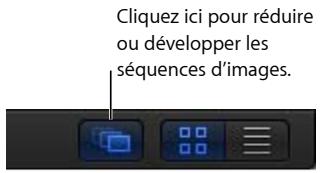 Cliquez ici pour réduire ou développer les séquences d'images.