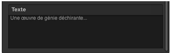 Texte Une œuvre de génie déchirante...