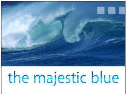 the majestic blue