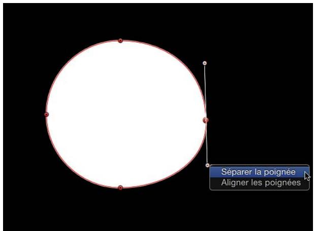 Séparer la poignée Aligner les poignées