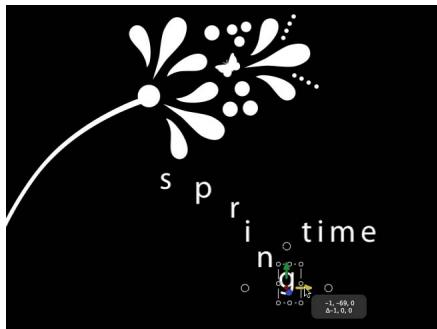APPLE MOTION 5 - Animation à l'aide de l'outil Transformer le glyphe - 2