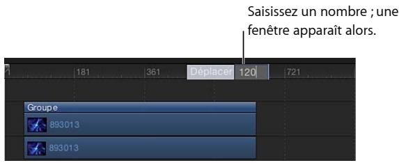 Saisissez un nombre ; une fenêtre apparaît alors. 181 361 Deplacer 120 721 Groupe 893013 893013