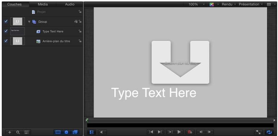 Couches Média Audio Projet Group Text Text Here Type Text Here Arrière-plan du titre 100% Rendu Présentation Arrière-plan du titre Type Text Here