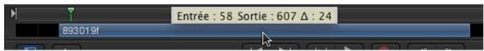 Entrée : 58 Sortie : 607 Δ : 24 893019f