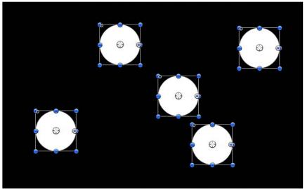 APPLE MOTION 5 - Utilisation des commandes d'alignement d'objets - 1