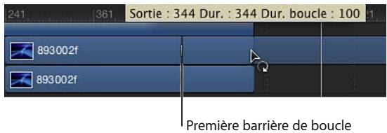 241 361 Sortie : 344 Dur. : 344 Dur. boucle : 100 893002f 893002f Première barrière de boucle