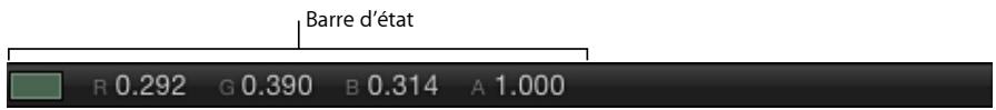 Barre d'état R 0.292 G 0.390 B 0.314 A 1.000