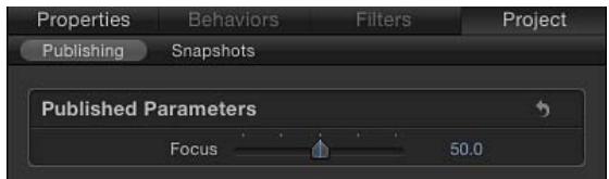 APPLE MOTION 5 - Pour publier le widget du curseur et le modèle d'effet SLR - 1