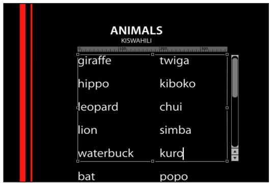 ANIMALS KISWAHLI giraffe twiga hippo kiboko leopard chui lion simba waterbuck kurq bat popo