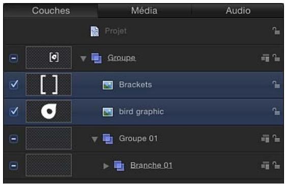 Couches Média Audio Projet Groupe [ ] Brackets bird graphic Groupe 01 Branche 01
