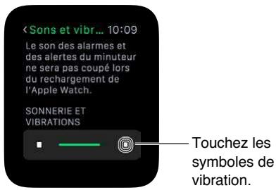 APPLE WATCH 2 - Ajuster la luminosité, la taille du texte, lessons et les vibrations - 4