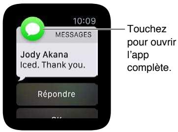 APPLE WATCH 2 - Répondre aux notifications dès leur réception - 1