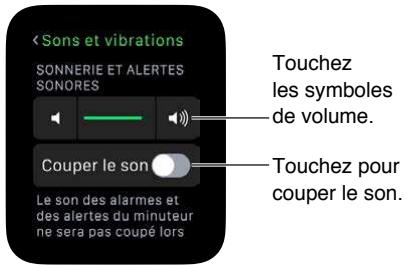 APPLE WATCH 2 - Ajuster la luminosité, la taille du texte, lessons et les vibrations - 2