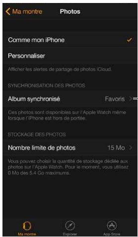 APPLE WATCH 2 - Choisir votre album - 1