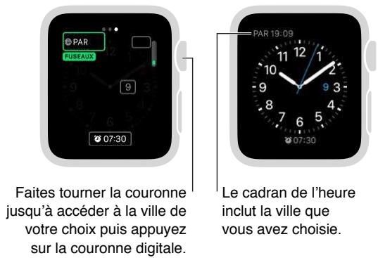 APPLE WATCH 2 - Connaître l'heure d'autres lieux - 5