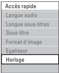 PHILIPS 42PFL7603H - Afficher ou masquer l'horloge - 1