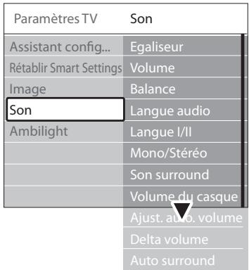 PHILIPS 42PFL7603H - Réglage du son - 1