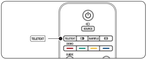 PHILIPS 42PFL7603H - Utilisation du télétexte - 1