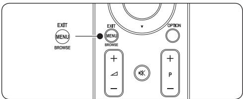PHILIPS 42PFL7603H - Accès au menu principal - 1