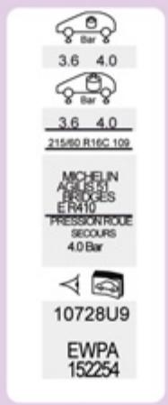 PEUGEOT EXPERT TEPEE 2011 - Report de charge - 2