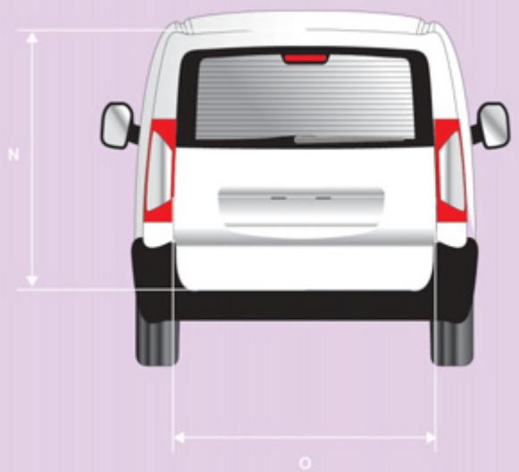 PEUGEOT EXPERT TEPEE 2011 - DIMENSIONS (MM) - 2
