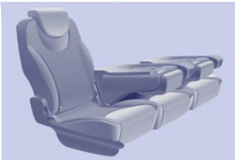PEUGEOT EXPERT TEPEE RESTYLE - Banquette deux places - 1