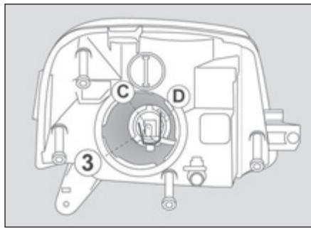 PEUGEOT PARTNER FOURGON 2011 - Dépose du projecteur - 4
