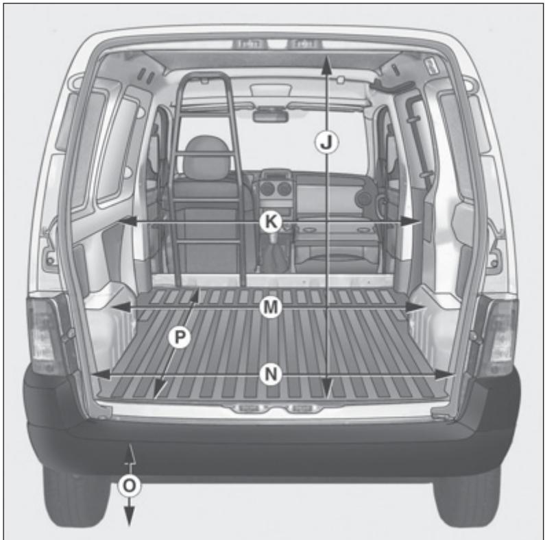 PEUGEOT PARTNER FOURGON 2011 - Dimensions extérieures (en MM) - 7