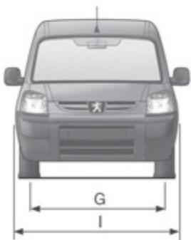 PEUGEOT PARTNER FOURGON 2011 - Dimensions extérieures (en MM) - 5
