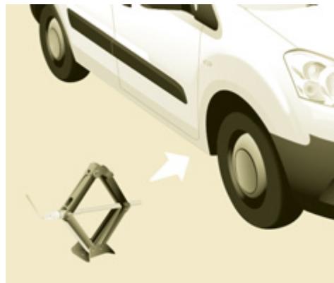 PEUGEOT PARTNER TEPEE 2010 - ROUE DE SECOURS - 2