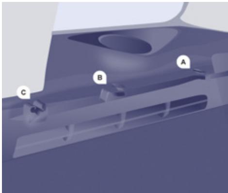 PEUGEOT PARTNER TEPEE 2010 - Rangement de la lampe nomade - 1