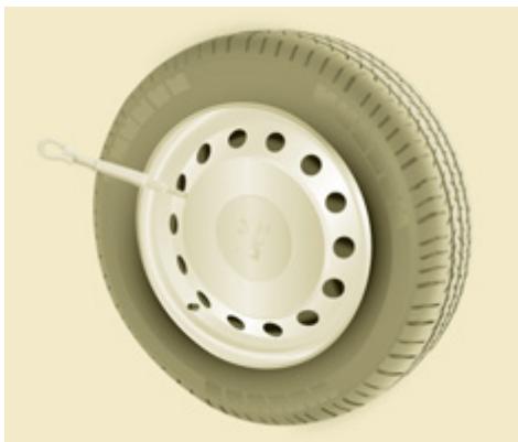 PEUGEOT PARTNER TEPEE 2010 - ROUE DE SECOURS - 1