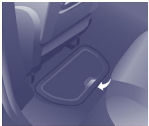 PEUGEOT PARTNER TEPEE 2010 - Rangement sous sièges - 1