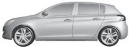 PEUGEOT 308 2 2015 - "Dos à la route" - 3