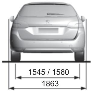 PEUGEOT 308 2 2015 - Dimensions (en mm) - 4