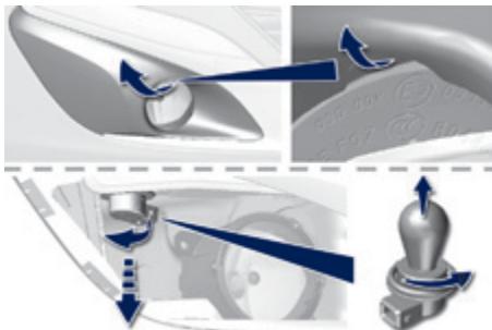 PEUGEOT 308 2 2015 - Feux de croisement / de position (modèle avec feuix à technologie "full LEDs") - 1