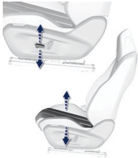 PEUGEOT 308 2 2015 - Hauteur et inclinaison de l'assise - 1