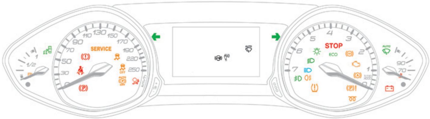 PEUGEOT 308 2 2015 - Témoins lumineux - 1