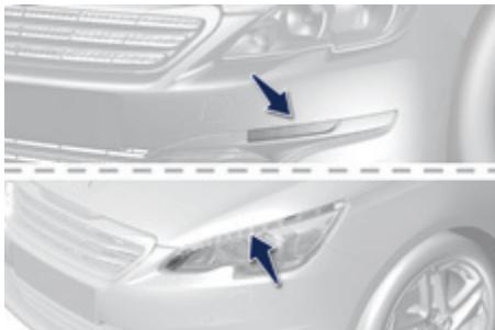 PEUGEOT 308 2 2015 - Feux diurnes (diodes électroluminescentes) - 1