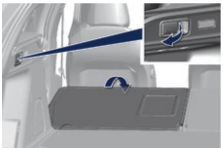PEUGEOT 308 2 2015 - Rabattement du siège depuis le coffre - 1