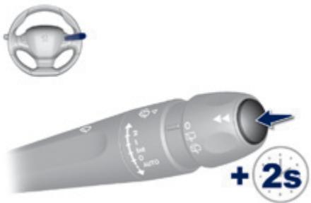 PEUGEOT 308 2 2015 - Remise à zéro du parcours - 1