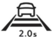 PEUGEOT 308 2 2015 - Affichage du temps inter-vehicules - 2