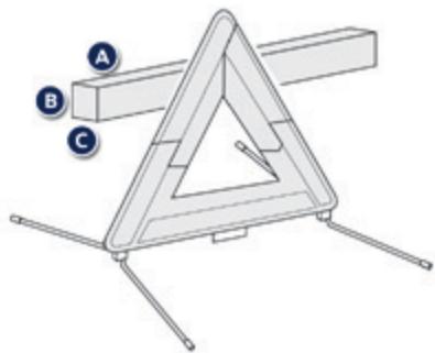 PEUGEOT 308 2 2015 - Triangle de présignalisation (Rangement) - 2